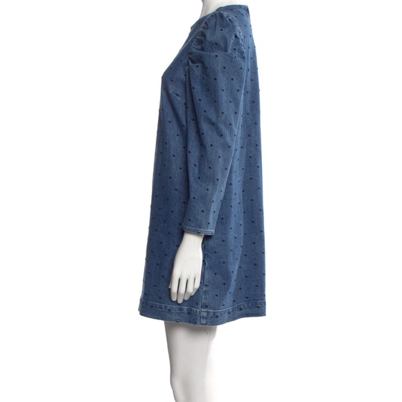 SEA NY Denim dress with polka dots - Picture 4 of 4